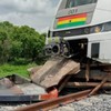 Kia driver who caused accident involving Ghana’s new train reports himself to Police