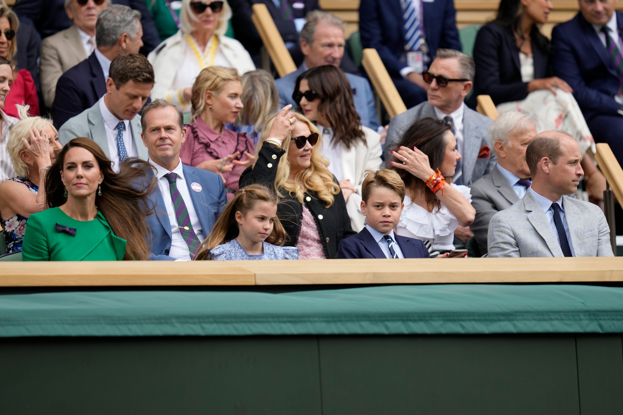 Kráľovská rodina na Wimbledone.