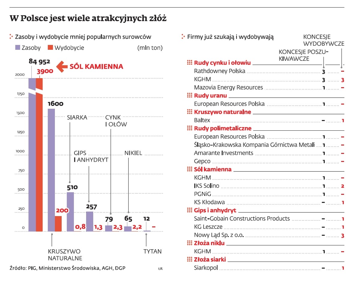 W Polsce jest wiele atrakcyjnych złóż
