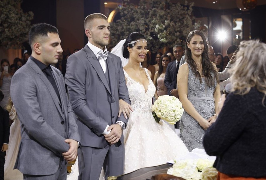 Bogdana i Veljko Ražnatović, građansko venčanje