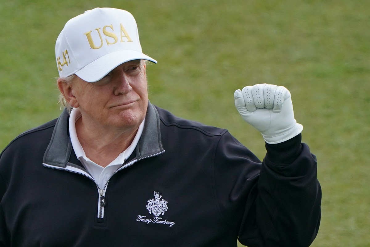 Donald Trump na polu golfowym