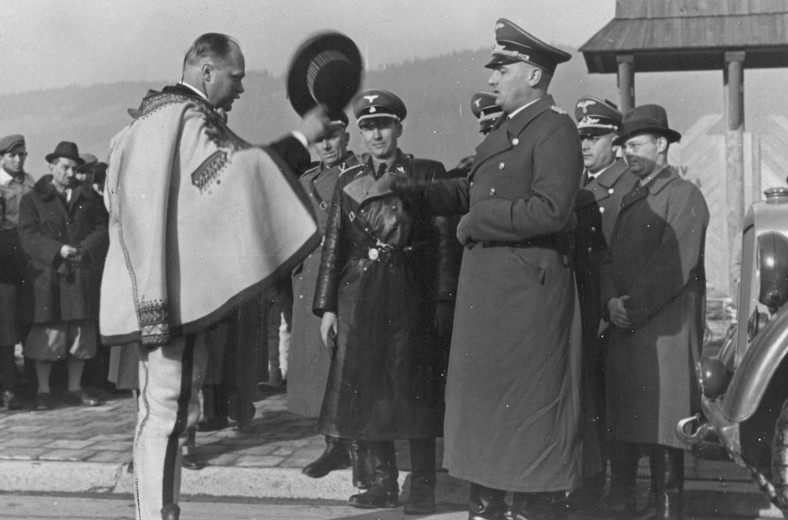 Wacław Krzeptowski i Hans Frank w Zakopanem, 1939 r.
