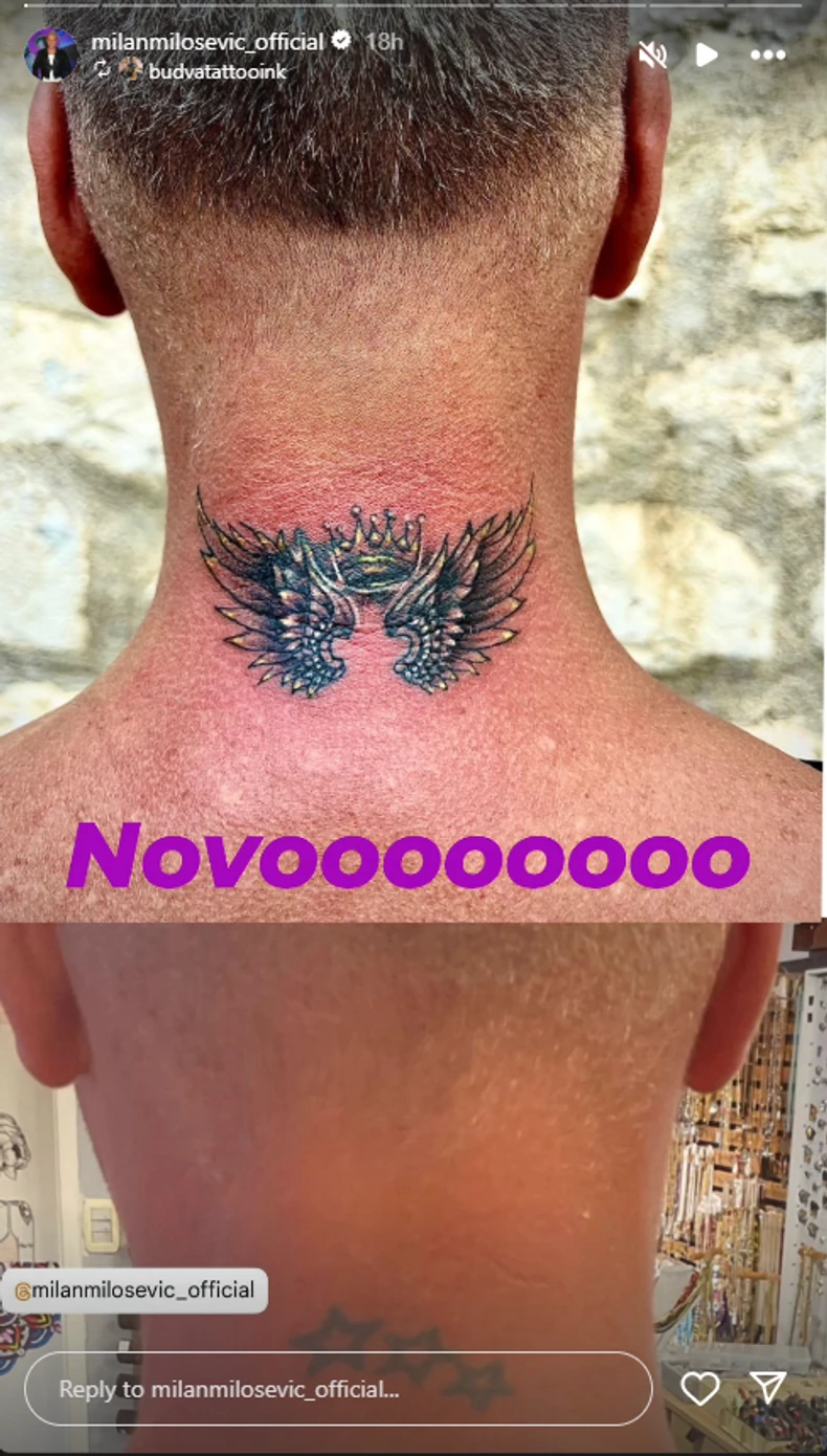 Milan Milošević ima novu tetovažu
