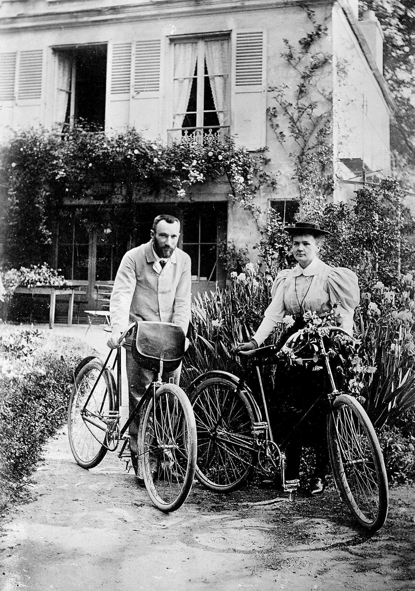 Maria Skłodowska-Curie z mężem Pierre’em Curie