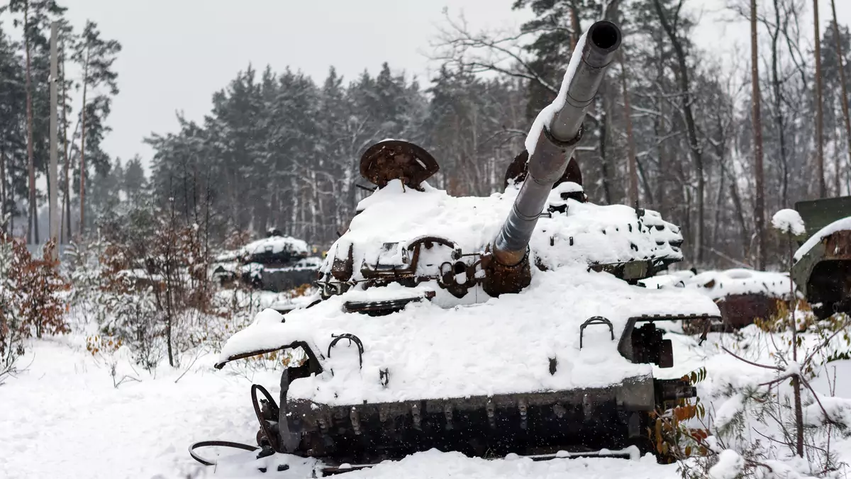 Rosyjski zniszczony czołg