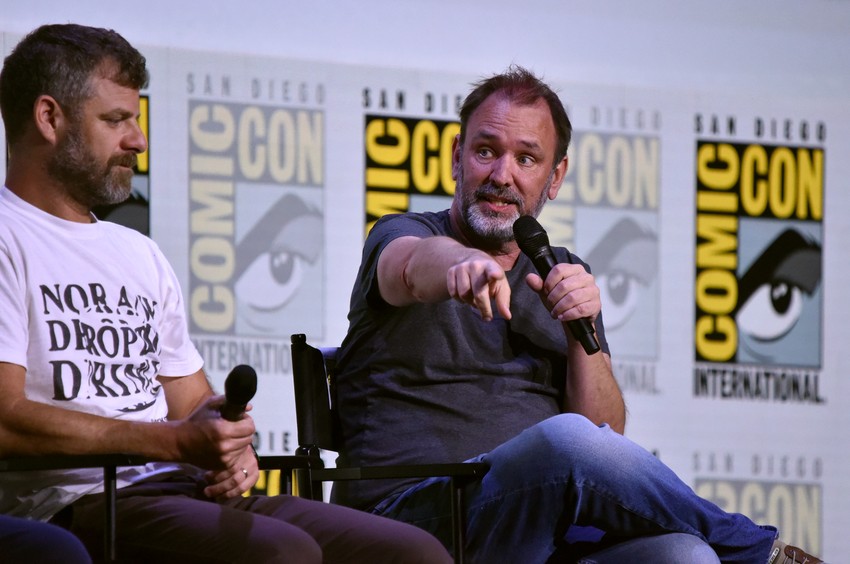 Met Stoun i Trej Parker na panelu Komikona u San Dijegu 24. jula