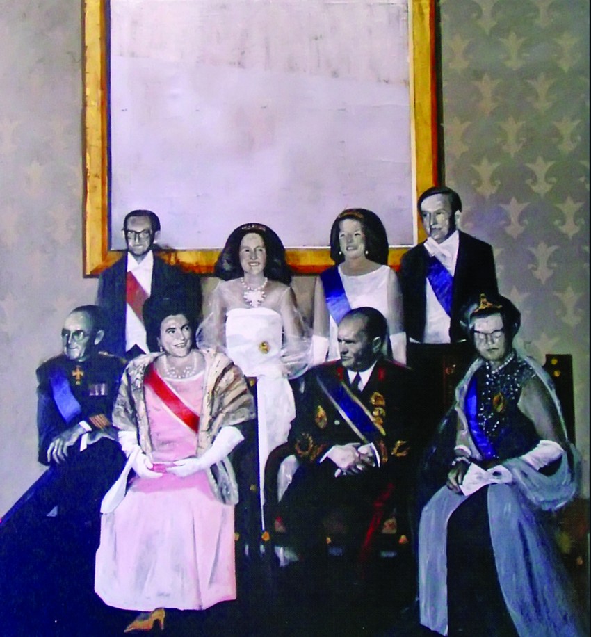 Mića Popović, Svečana slika: Predsednik Republike i holandski kraljevski par