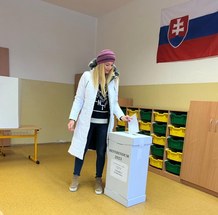 Marianna Ďurianová hlasovala v referende. 
