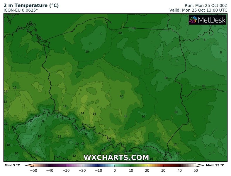 Temperatura wzrośnie dziś do 15 st. C