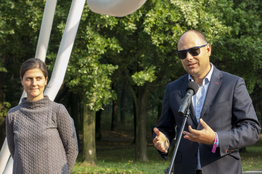 Chorzów. Instalacja „Dron” w Parku Śląskim 