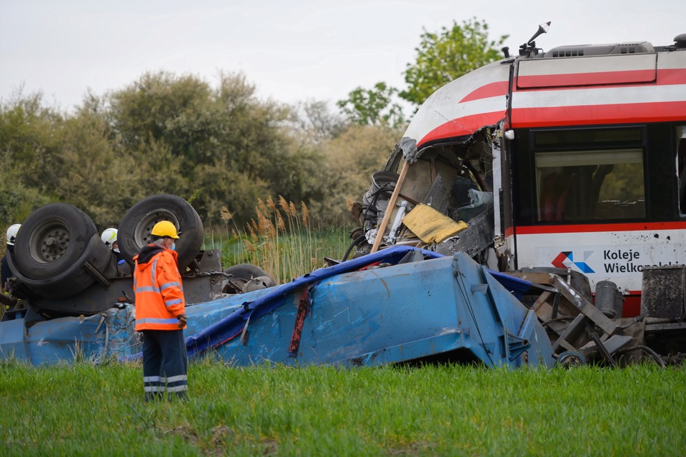 Wypadek na przejeździe kolejowym