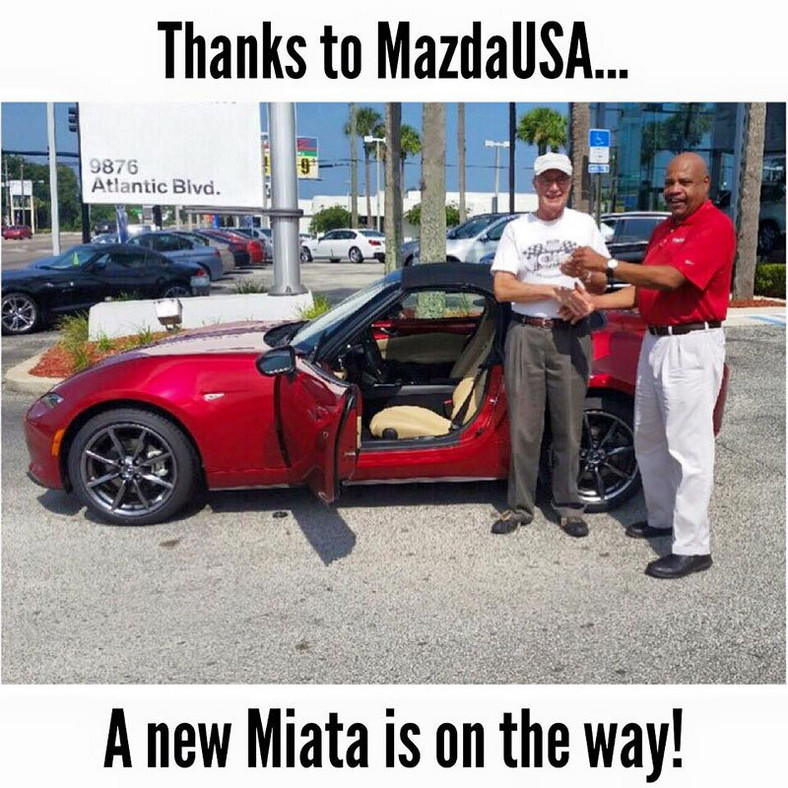 Mazda MX-5 Miata rozbita w USA