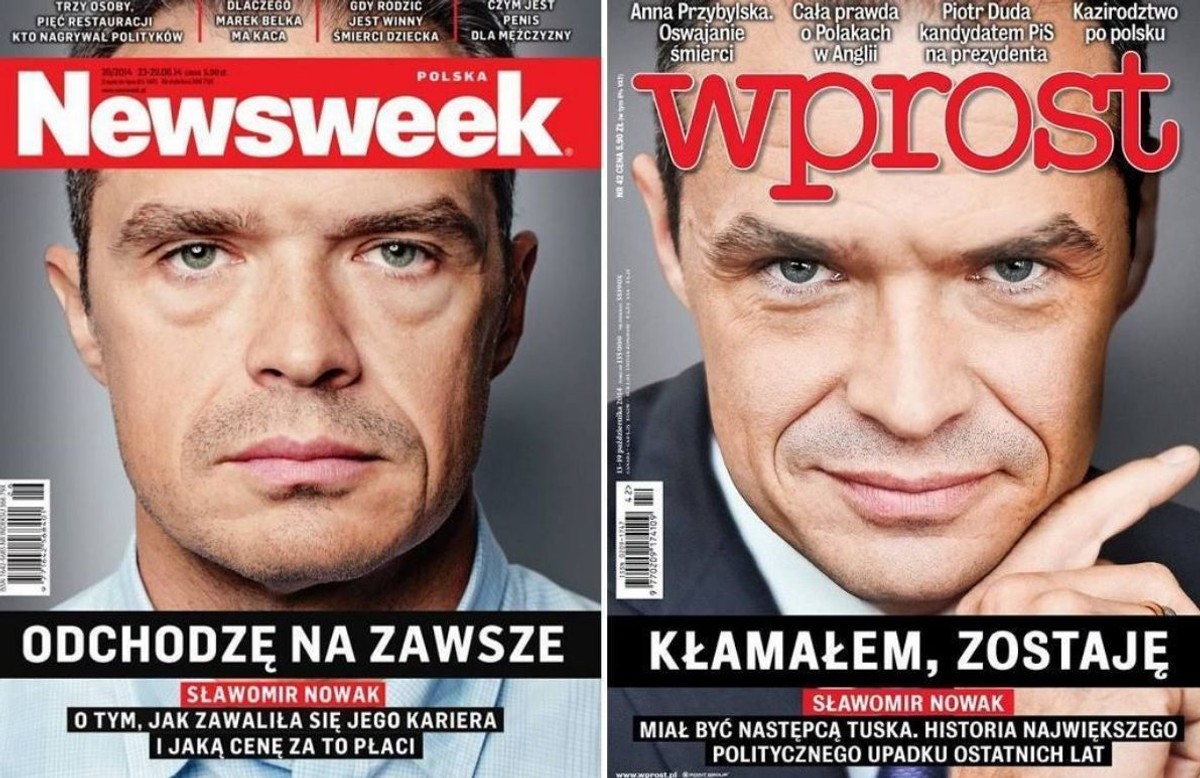 Okładki "Newsweeka" i "Wprost"