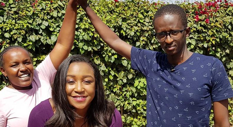 Njugush, his wife Wakavinye and Betty Kyallo