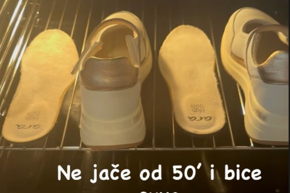 SRPSKA VODITELJA SUŠI PATIKE U RERNI Objavila šok snimak! Svi gledaju i ne veruju šta radi: "Ne jače od 50 stepeni"