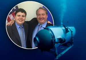 Džej Blum sa sinom, podmornica Titan