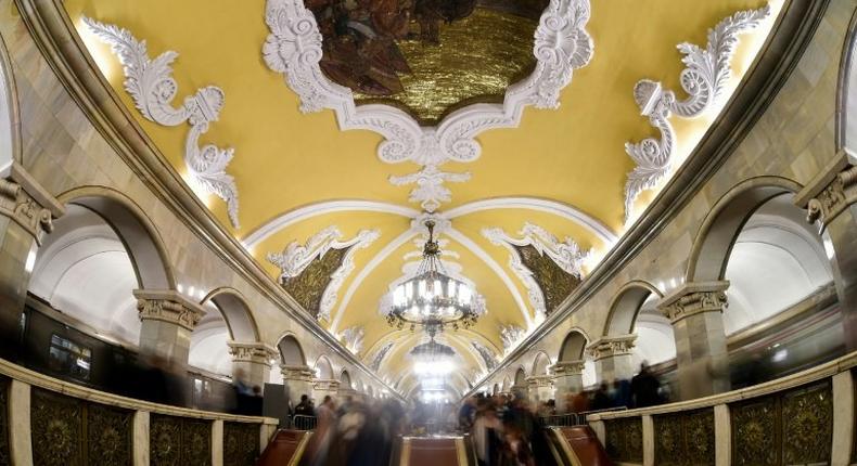 Moscow's iconic metro system with chandliers, artwork and steep escalators, is undergoing a massive modernisation drive ahead of the World Cup 2018