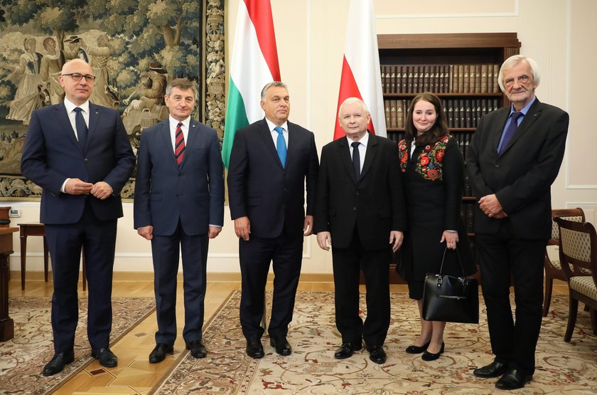 Kaczyński o Bogu na spotkaniu z Orbanem