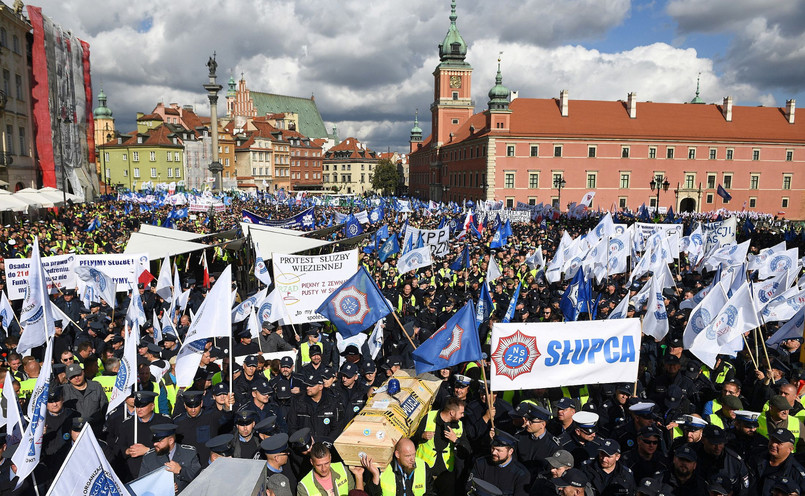 Protest w Warszawie