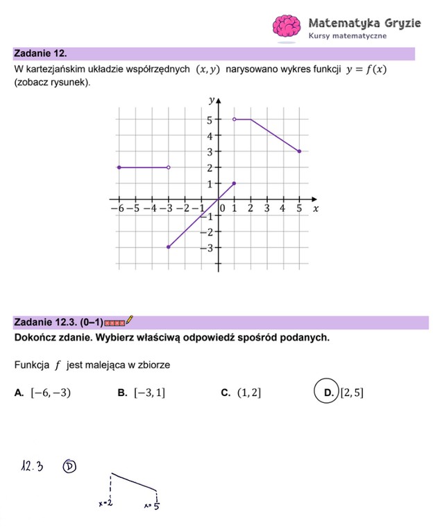 Arkusz CKE i odpowiedzi. Matematyka, poziom podstawowy formuła 2023 - zadanie 12.3