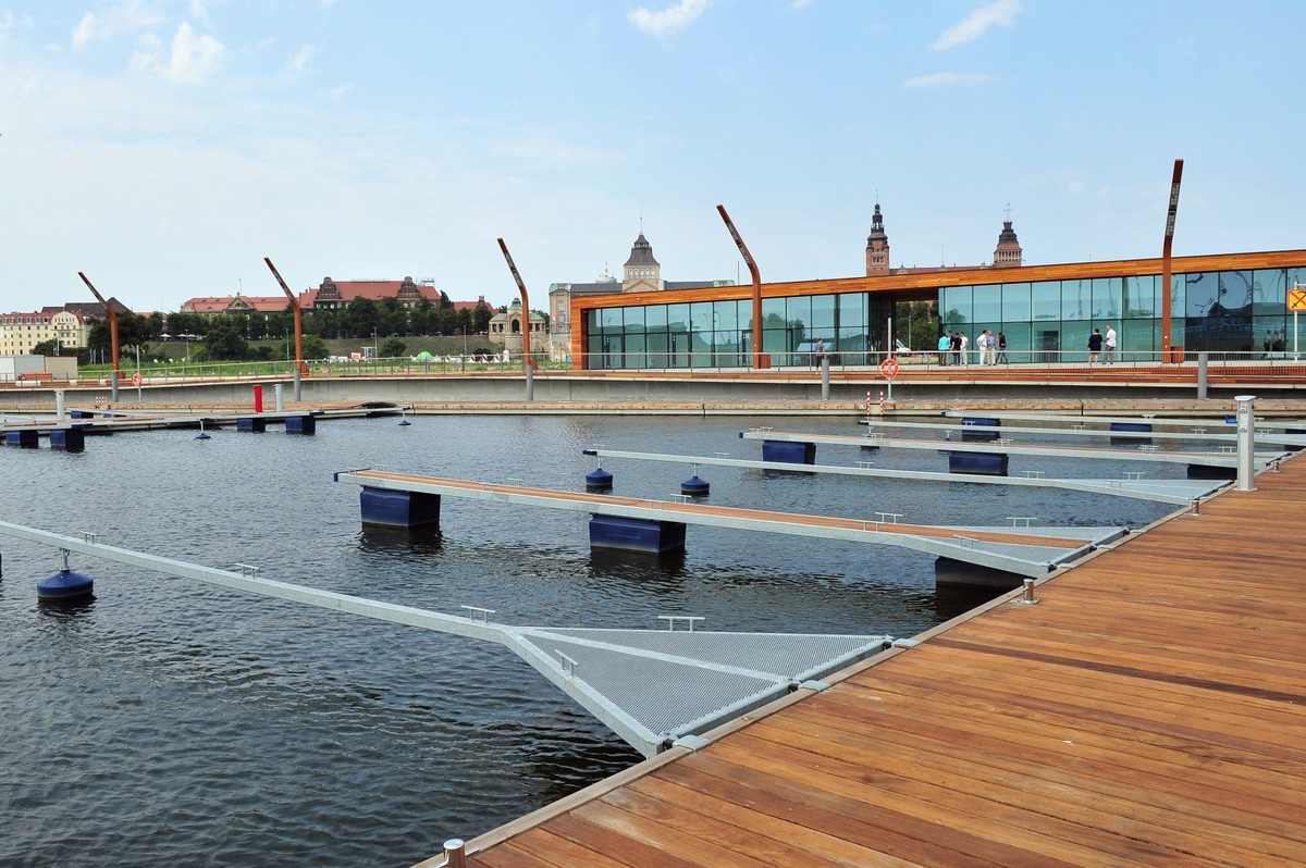 Zakończenie inwestycji Port jachtowy Szczecin na Wyspie Grodzkiej, PAP/Marcin Bielecki