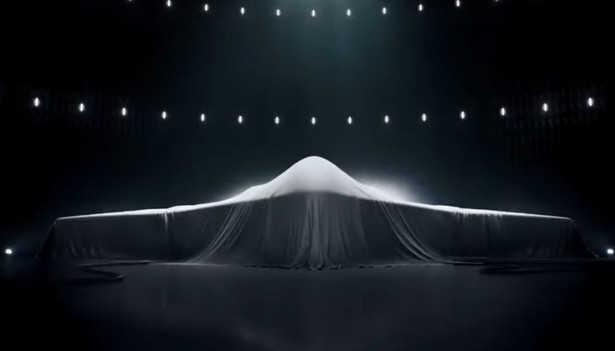 B-21 Raider przed prezentacją. Zrzut ekranu z profilu Northrop Grumman na YouTube.com
