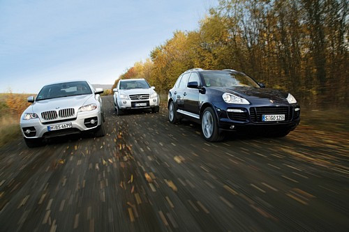 BMW X6 kontra Mercedes ML i Porsche Cayenne - Suv-y czy gti?