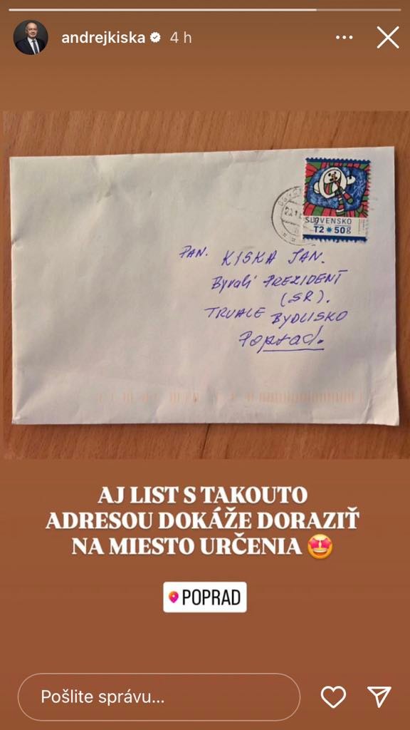List sa k nemu dostal aj s chabými informáciami na obálke.