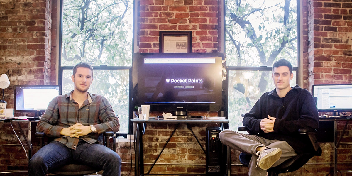 Pocket Points founders Mitch Gardner (left) Rob Richardson (right)