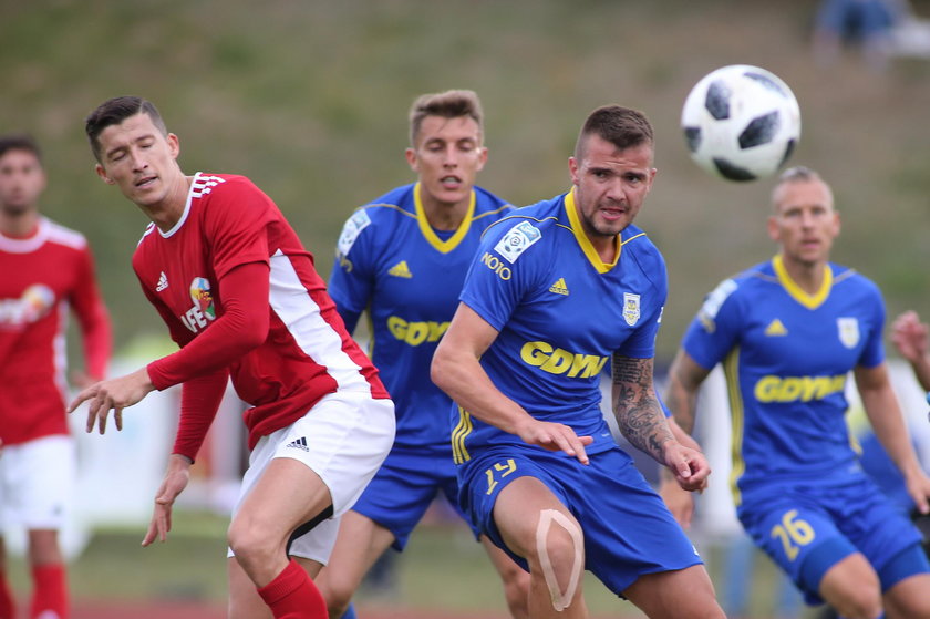 Pilka nozna. Sparing. Arka Gdynia - AFE Spain. 02.07.2018