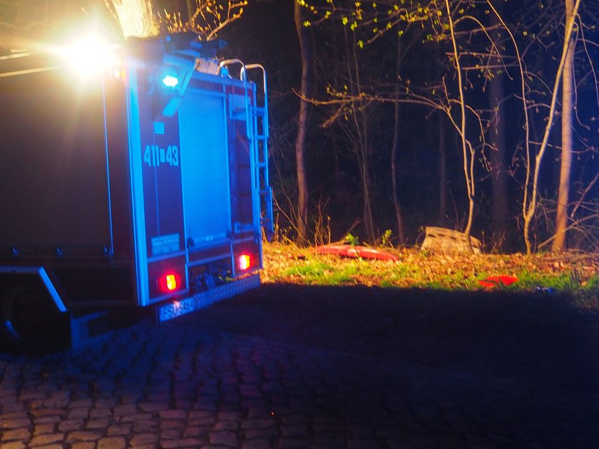 Horror na drodze! Auto doszczętnie spłonęło