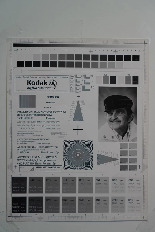 Sony α6400 - zdjęcie testowej planszy Kodak TL-5003.