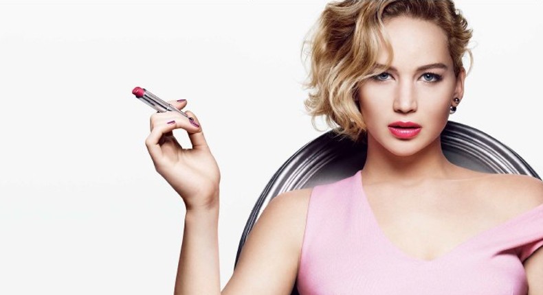 Jennifer Lawrence for Dior Addict lipstick