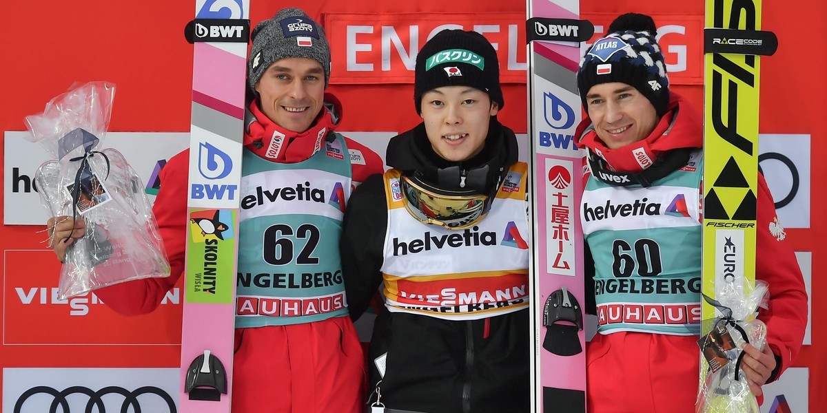 Piotr Zyla Ryoyu Kobayashi Kamil Stoch