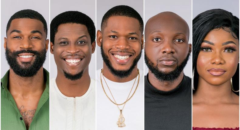 The five housemates that were nominated for eviction are Tacha, Seyi, Mike, Tuoyo, and Frodd. [Multichoice Nigeria]