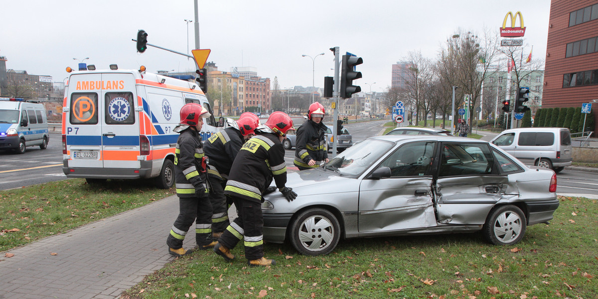 łódź żeromskiego mickiewicza wypadek