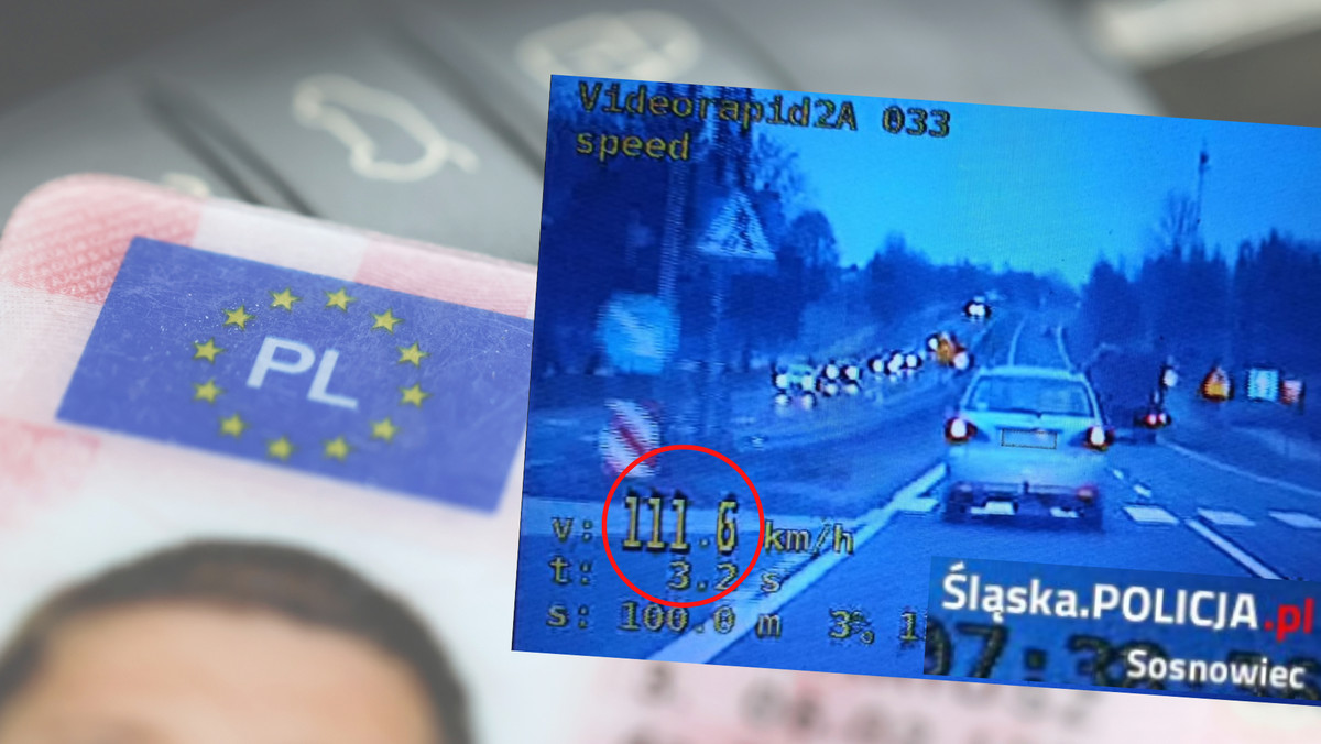 Jechał "pod wpływem" 111 km/godz. Miał 4 zakazy prowadzenia pojazdów