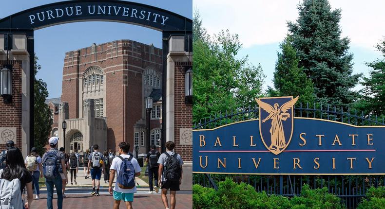 The author didn't attend her father's alma mater, Purdue. She went to Ball State instead.Michael Hickey & Education Images/ Getty Images