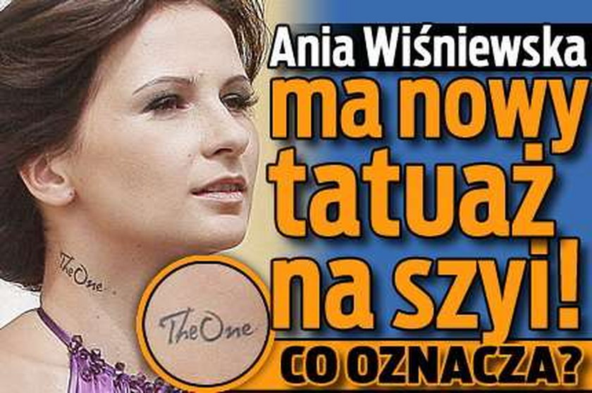 Żona Wiśniewskiego ma tatuaż na szyi! Co oznacza?