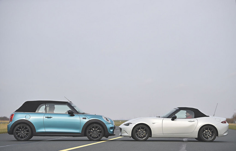 Mini Cooper Cabrio kontra Mazda MX-5 - kabriolety pełne radości