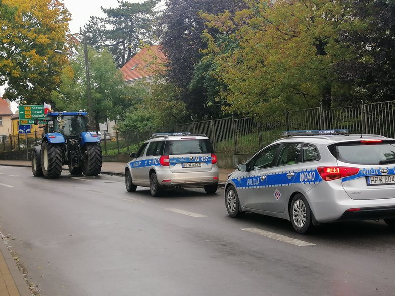 Protest rolników w Gryficach.