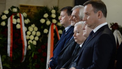 Andrzej Duda, Piotr Gliński, Jarosław Kaczyński, Ryszard Terlecki, Mariusz Błaszczak