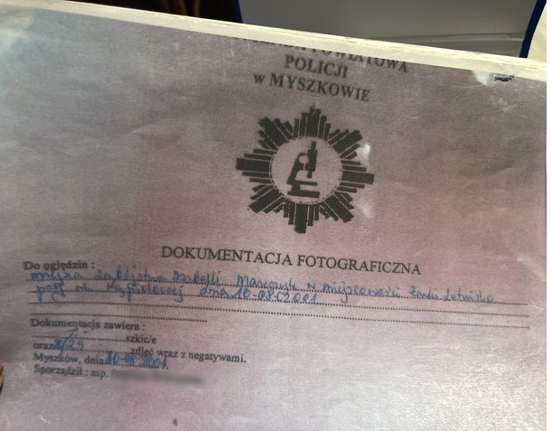Dokumentacja fotograficzna z akt sprawy