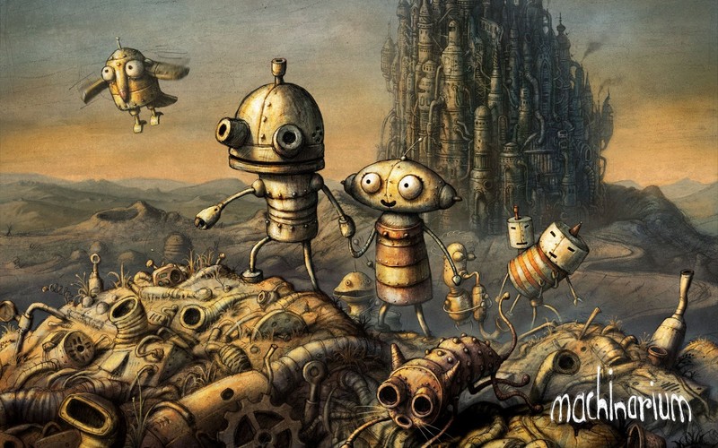 <b>Machinarium</b>
<br><br>
Machinarium to dzieło z pogranicza sztuki i rozrywki. Trudno inaczej nazwać grę, która została narysowana w tak niezwykły sposób. Natkniemy się tu na wiele bardzo wymagających zagadek. Wszystko to okraszone zostało piękną oprawą dźwiękową.