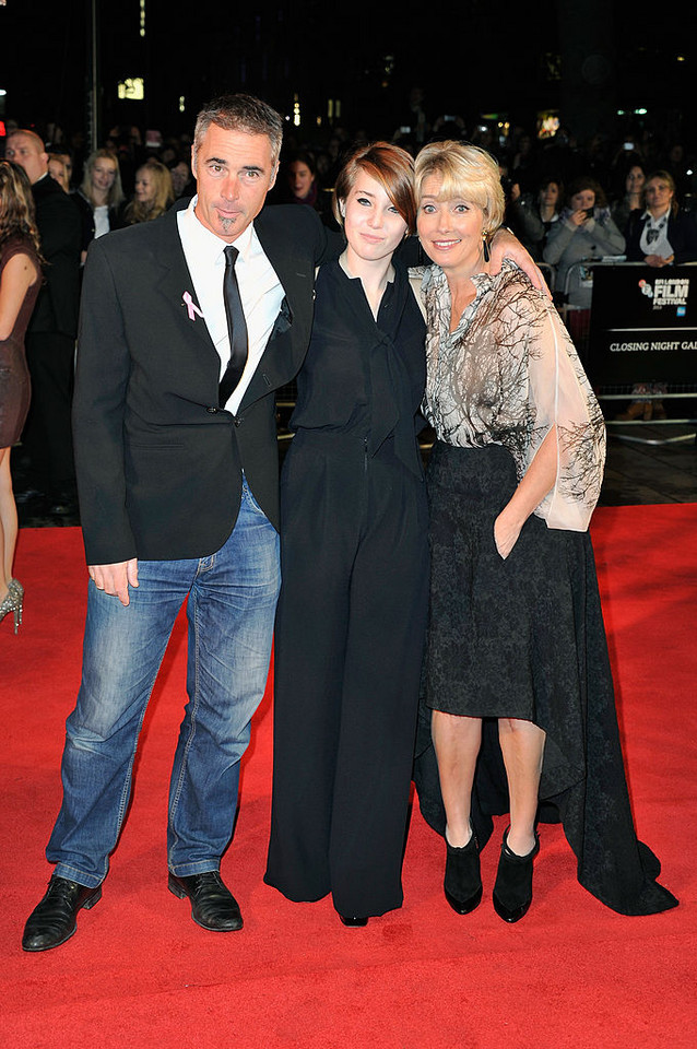 Emma Thompson, Greg Wise i Gaia Wise na premierze filmu "Ratując pana Banksa"
