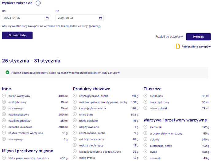 Lista zakupów