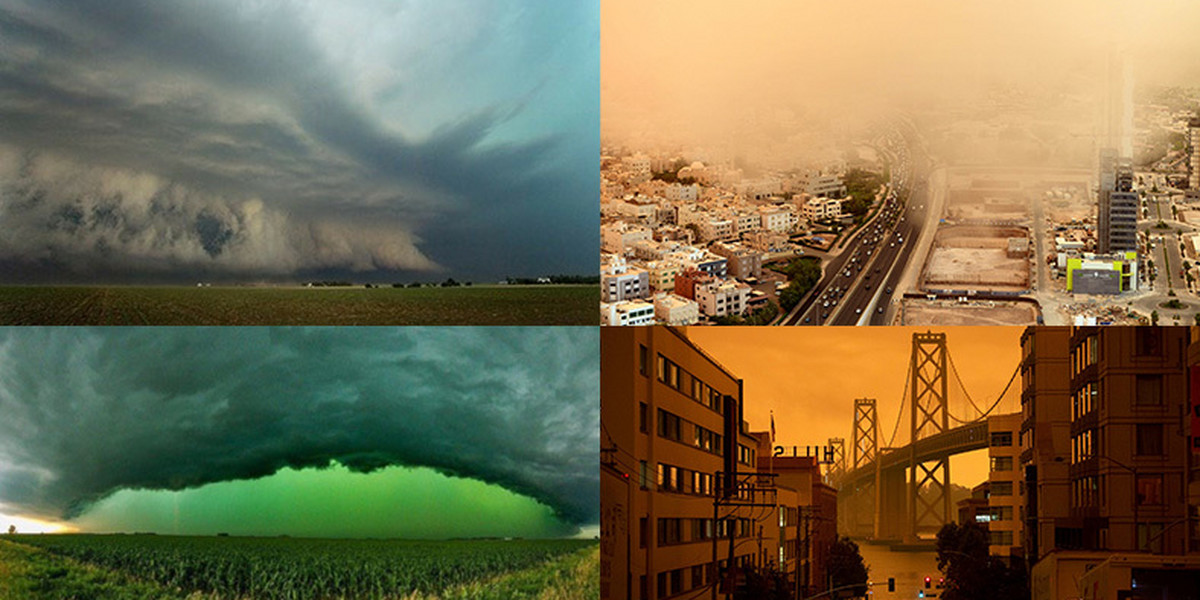 Zmiany klimatu wywołują apokaliptyczny pokaz kolorów. Czy zielone niebo będzie naszym czerwonym alarmem?