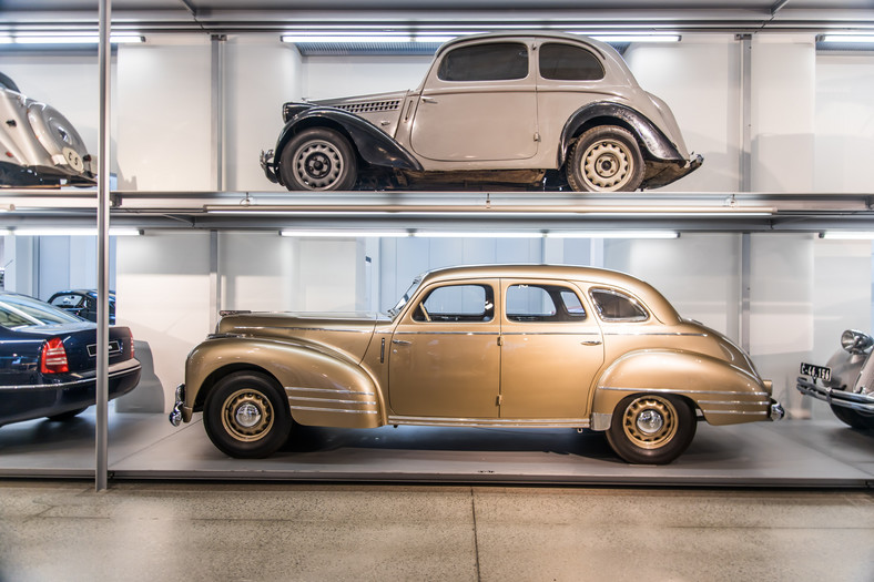 klasyczna Škoda Superb w ŠKODA Muzeum Mladá Boleslav