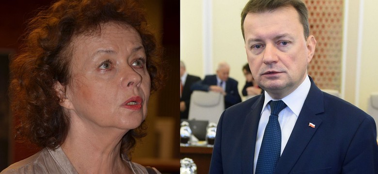 Błaszczak: Tydzień temu w Polsce skończył się komunizm. ODPOWIEDŹ Szczepkowskiej: Ty policyjny piesku