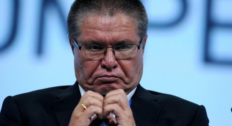 Russia's Economy Minister Alexey Ulyukayev, seen during the St. Petersburg International Economic Forum, in 2014